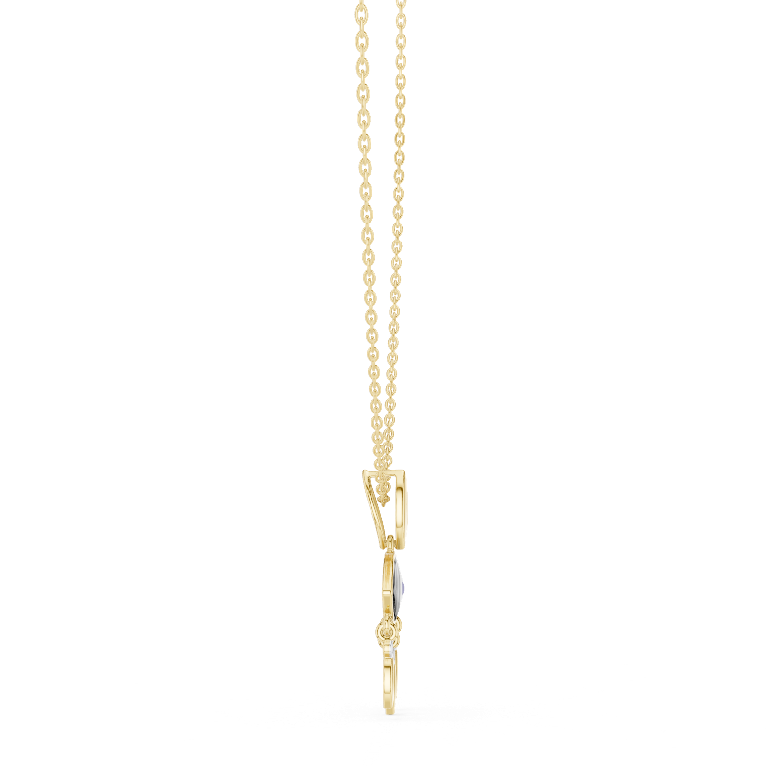Gold Pendant 12-10012P, Yellow Gold, view 3