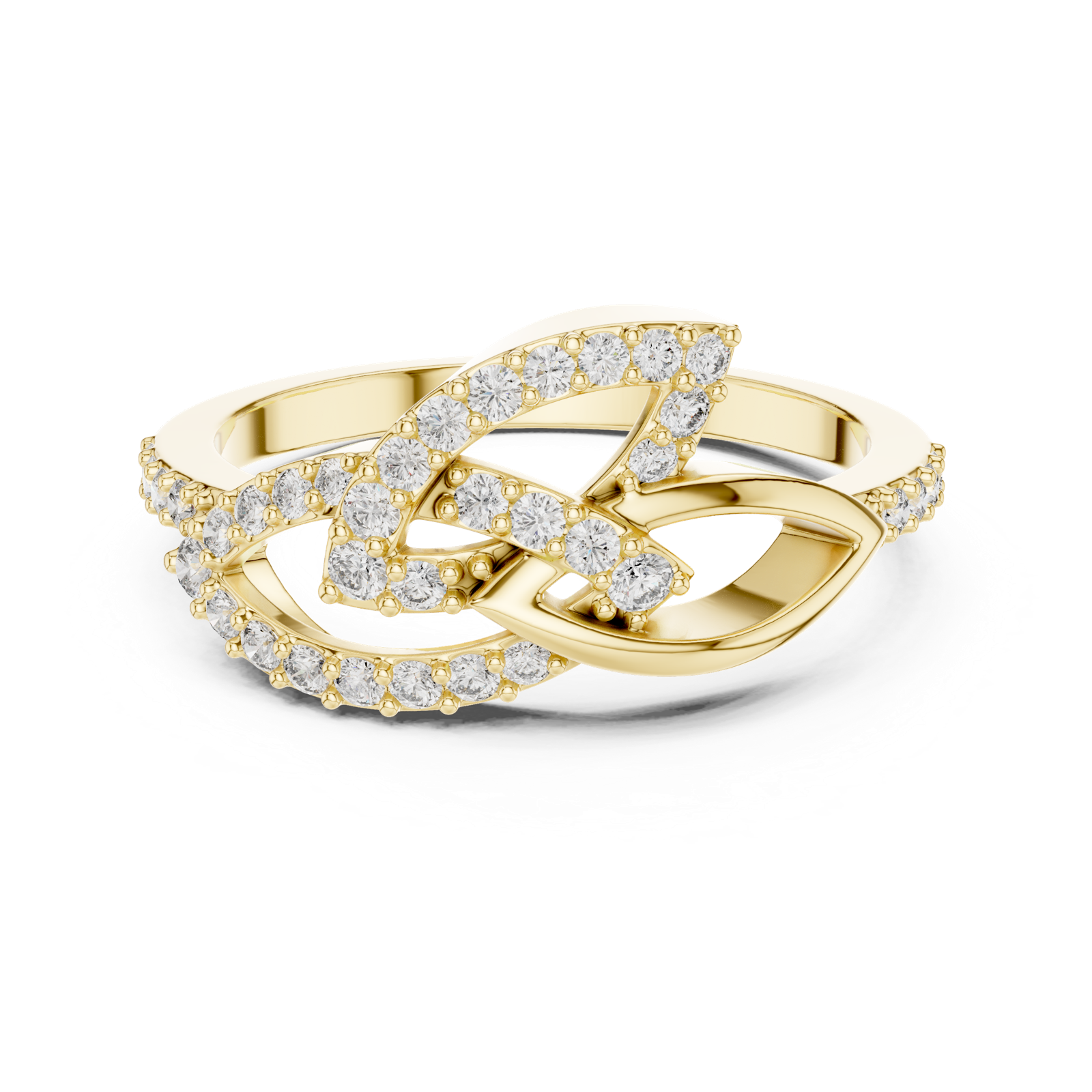 Gold Ring LR-01 (64), Yellow Gold, view 4