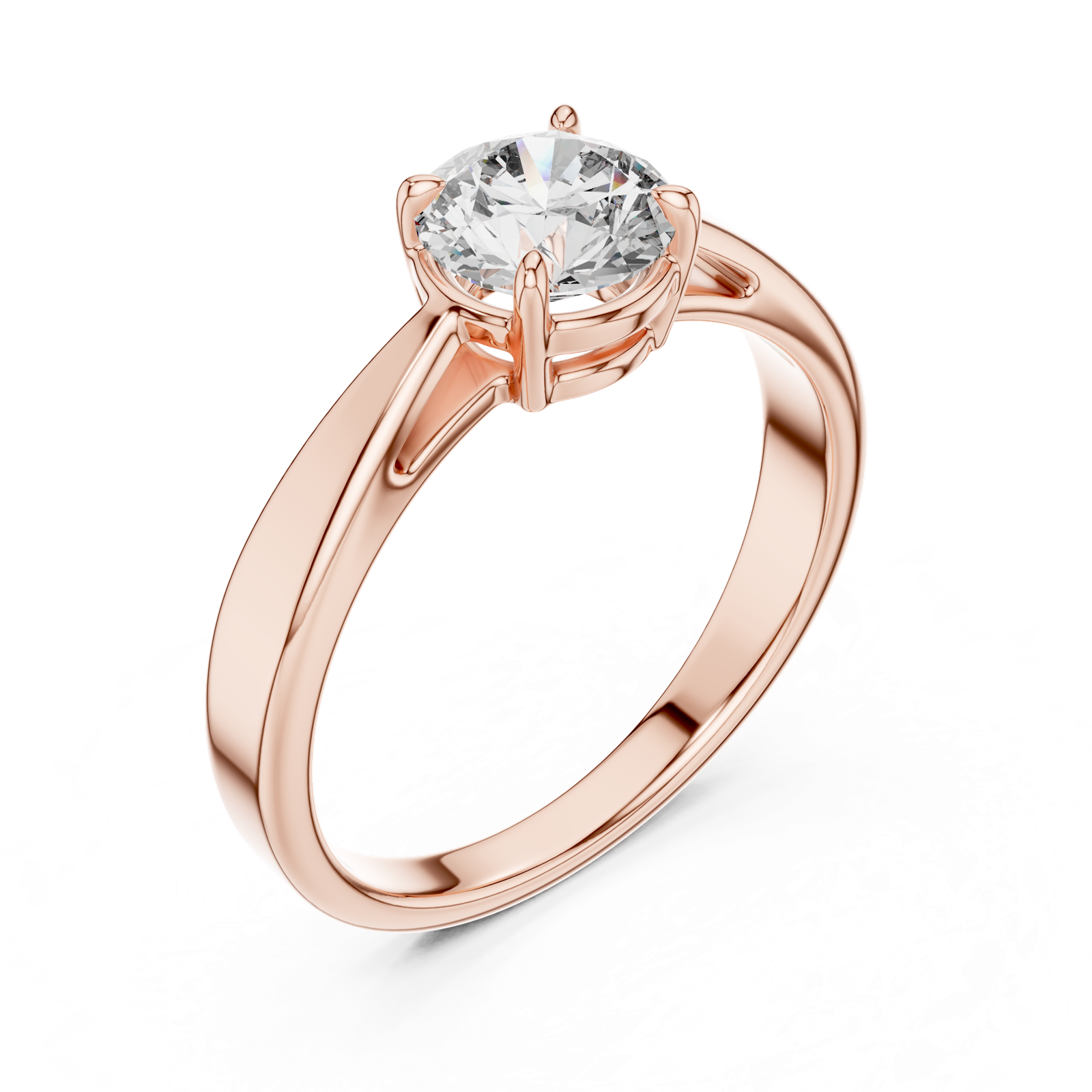 Gold Ring LR-0003, Rose Gold, view 2