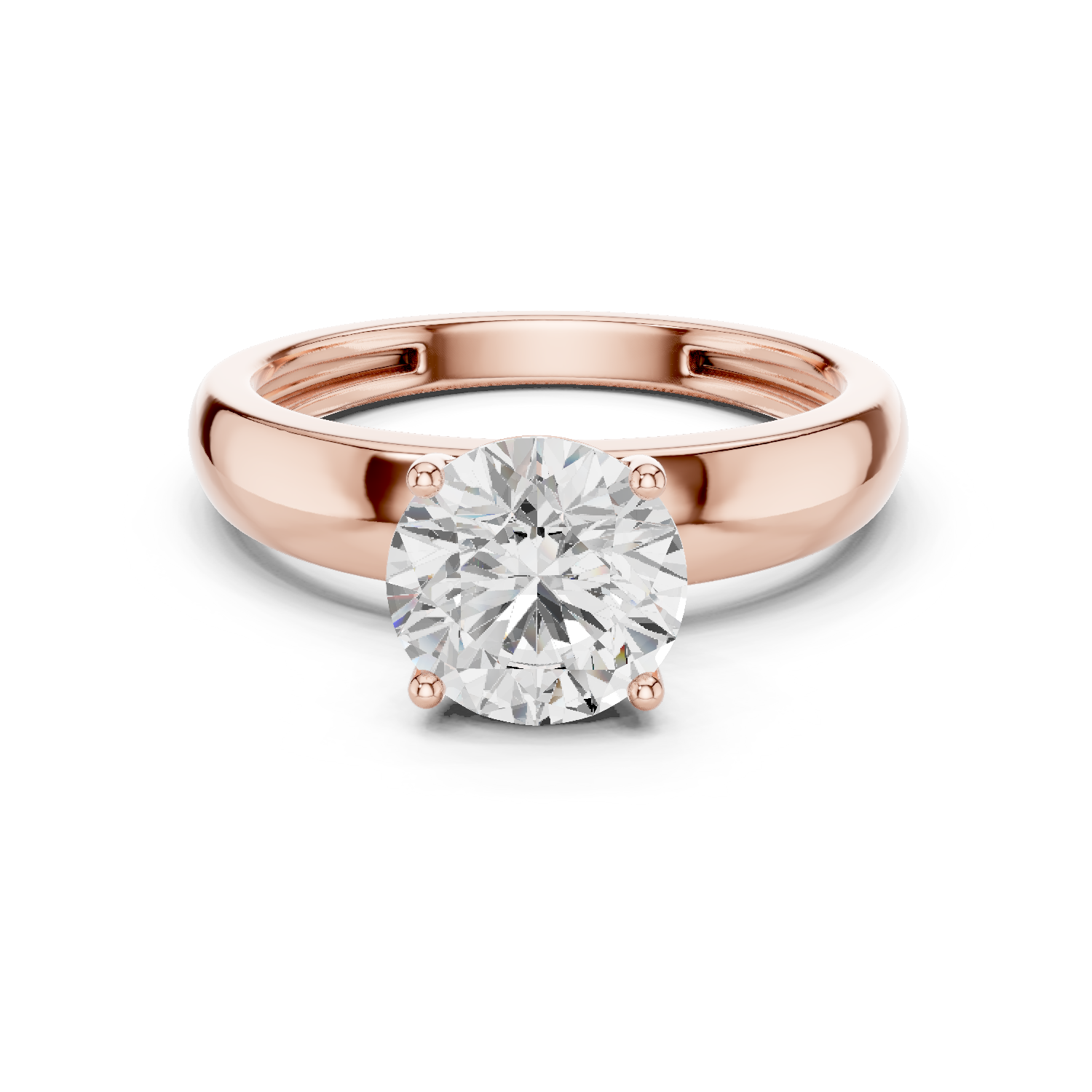 Gold Ring DDLR-827, Rose Gold