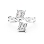 Gold Ring DDLR-519, White Gold, view 4