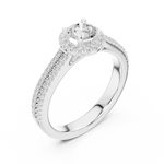 Gold Ring LR-0234, White Gold, view 2