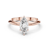 Gold Jewelry L36-6, Marquise center stone, Rose Gold