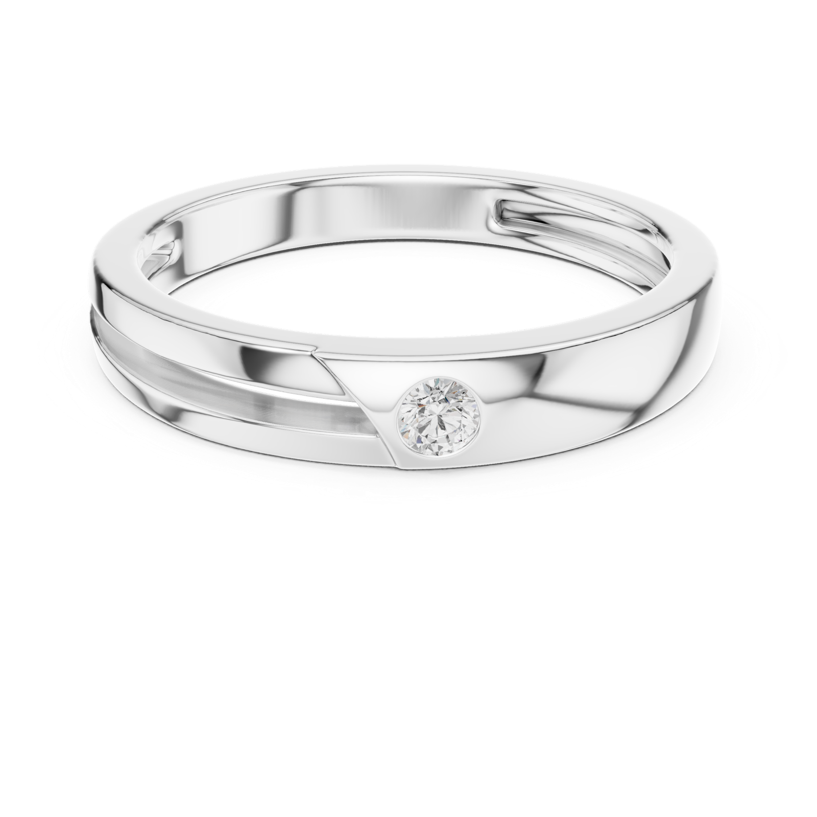 Gold Ring SBMR(32), White Gold