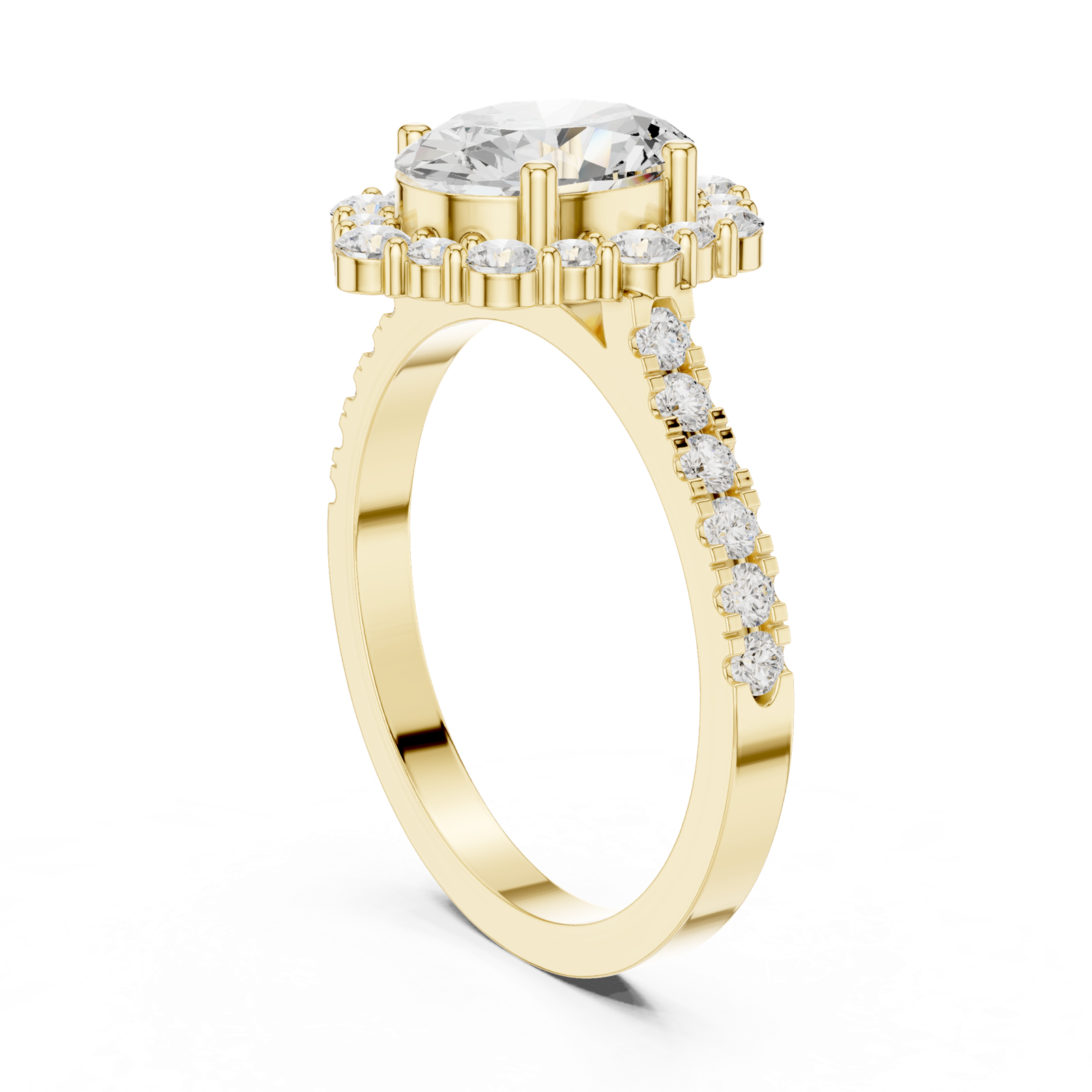 Gold Ring DDLR-351, Yellow Gold, view 1