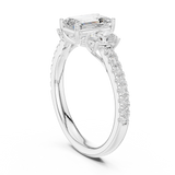 Gold Ring DDLR-706, White Gold, view 1