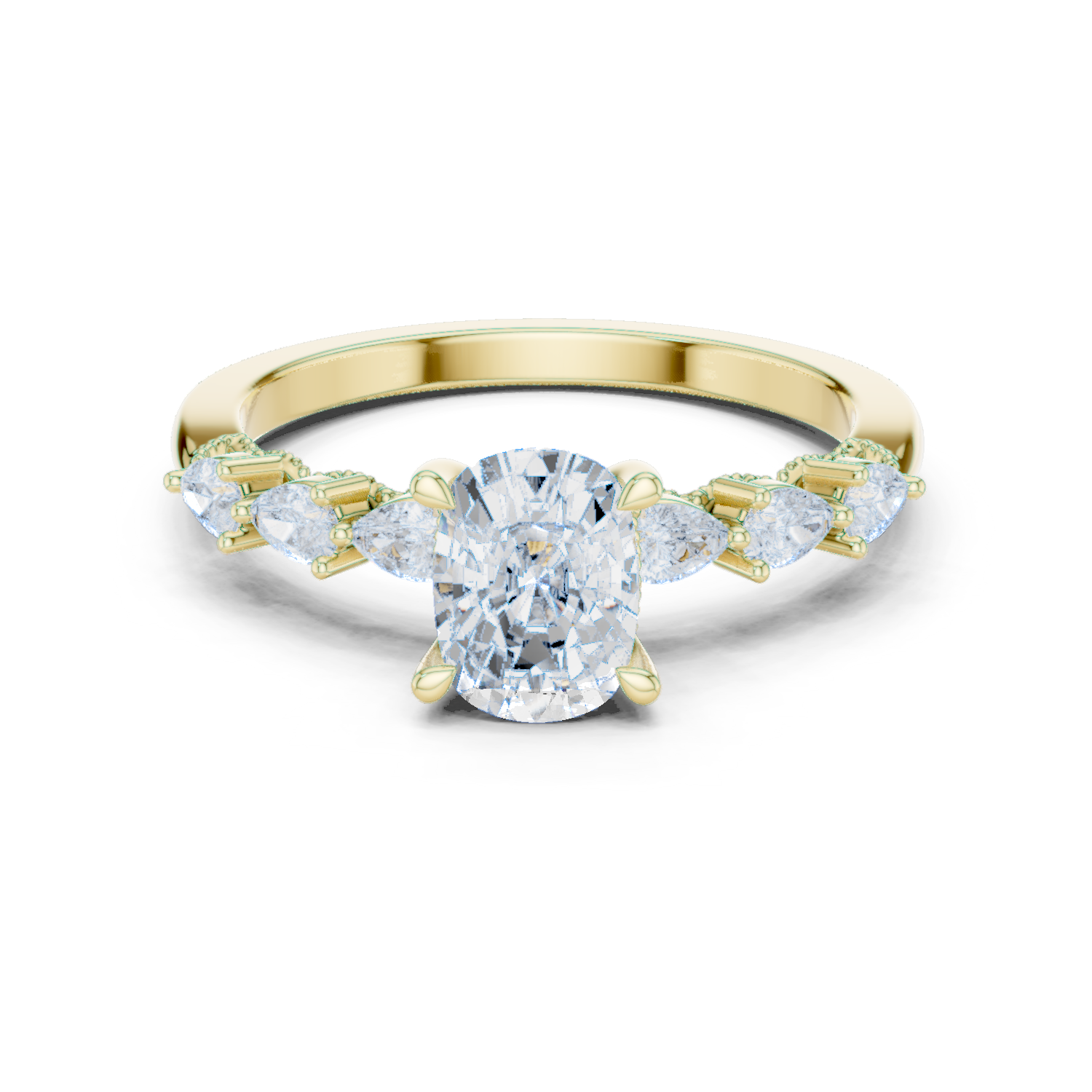 Gold Ring DDLR-907, Yellow Gold