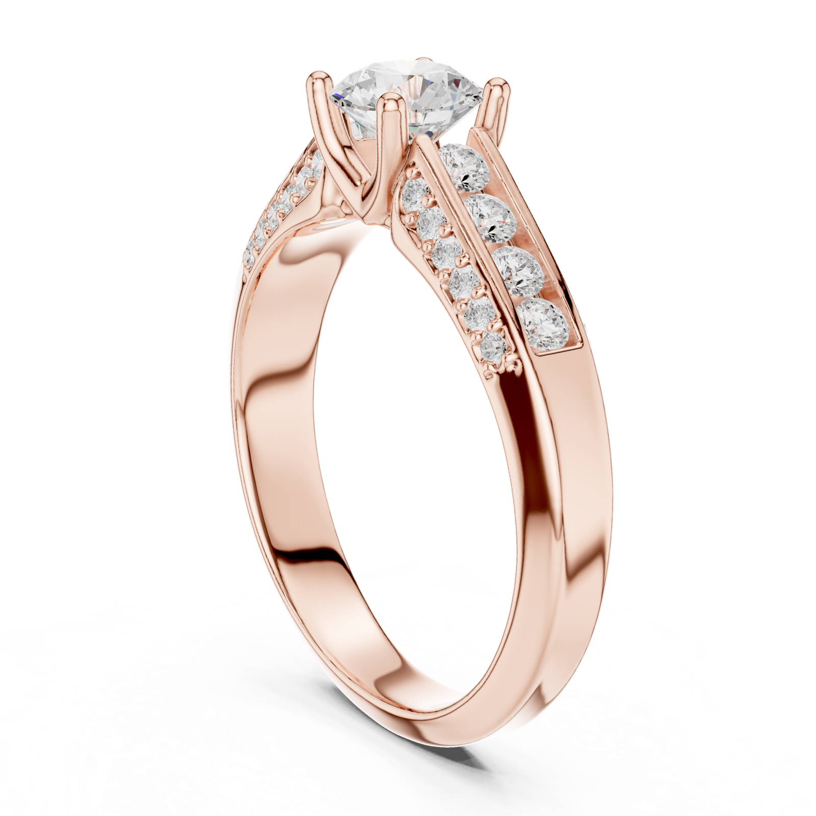 Gold Ring LR-0303, Rose Gold, view 1