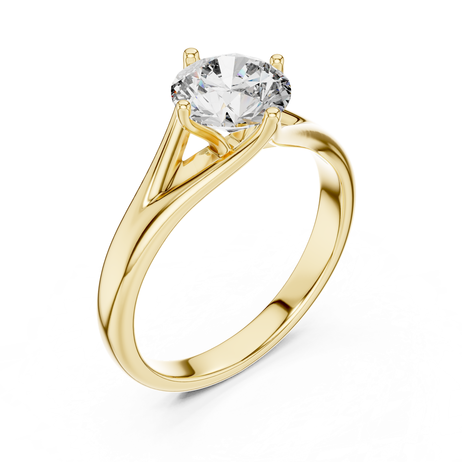 Gold Ring LR-0012, Yellow Gold, view 2