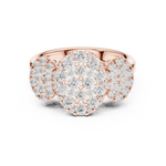 Gold Ring DDLR-779, Rose Gold, view 4