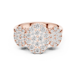 Gold Ring DDLR-779, Rose Gold, view 4