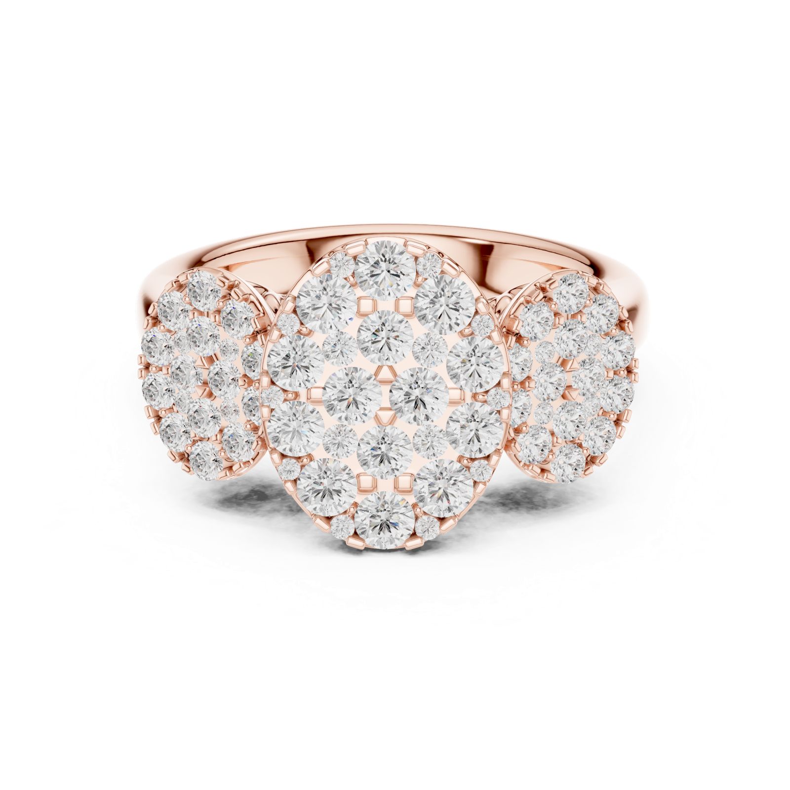 Gold Ring DDLR-779, Rose Gold, view 4