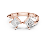 Gold Ring DDLR-489, Rose Gold, view 4