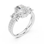Gold Ring DDLR-718, White Gold, view 2