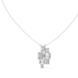 Gold Pendant GPD-0023, White Gold, view 1