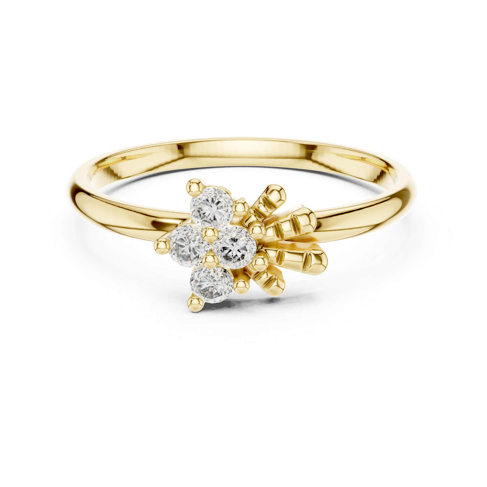 Gold Ring LR-01 (91), Yellow Gold, view 4