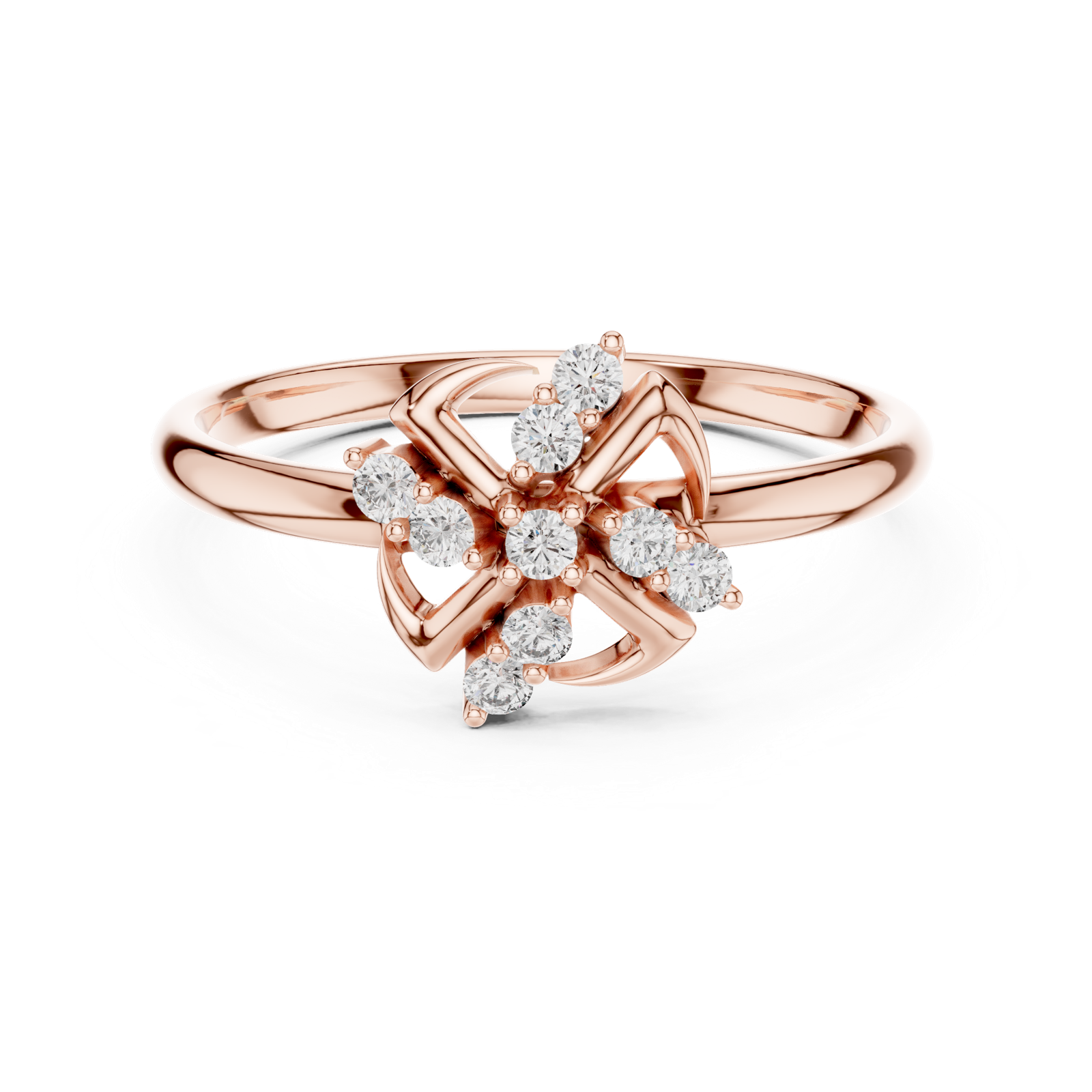 Gold Ring 1 (421), Rose Gold, view 4