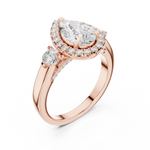 Gold Ring DDLR-280, Rose Gold, view 2