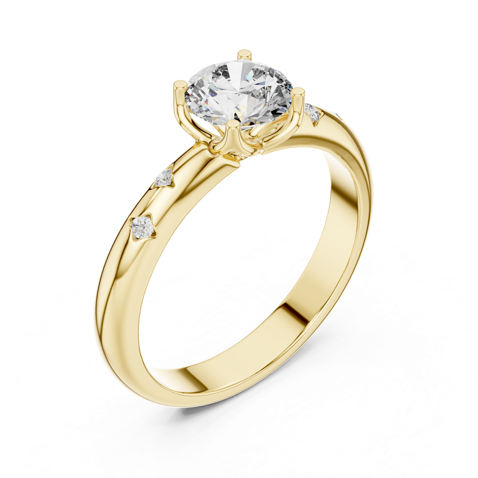 Gold Ring L03-1180, Yellow Gold, view 2