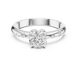 Gold Ring L03-1180, White Gold, view 4