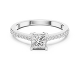 Gold Ring L28-111, White Gold, view 4