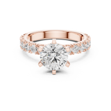 Gold Ring DDLR-751, Rose Gold, view 4