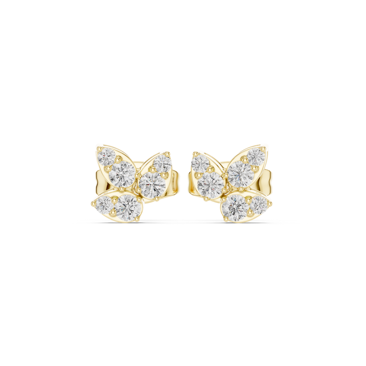 Gold Earrings SBER(36), Yellow Gold