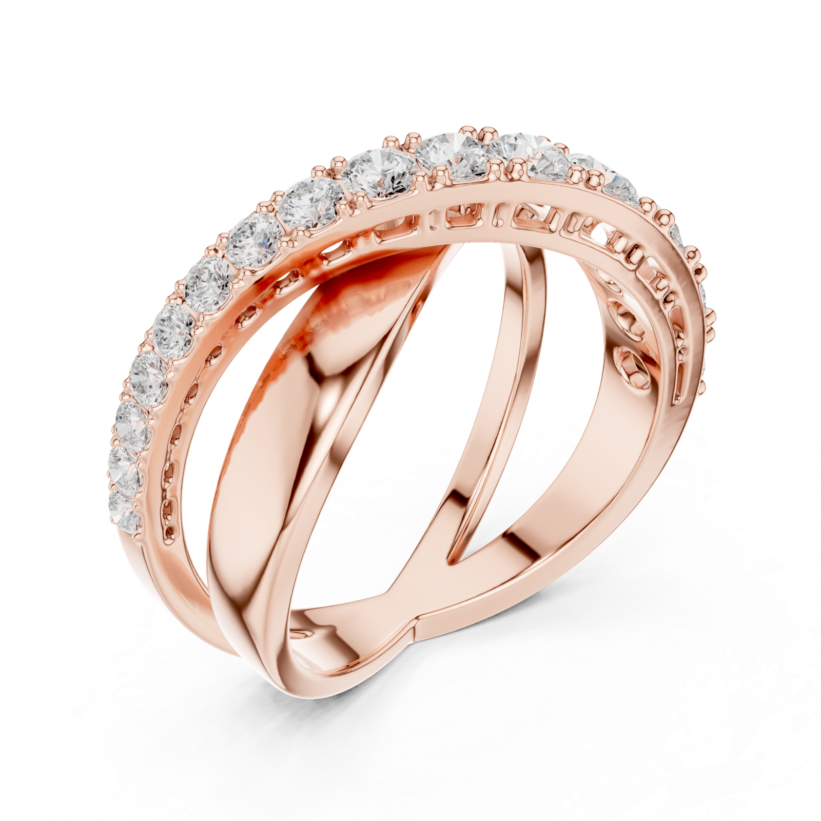 Gold Ring SBWR(53), Rose Gold, view 2