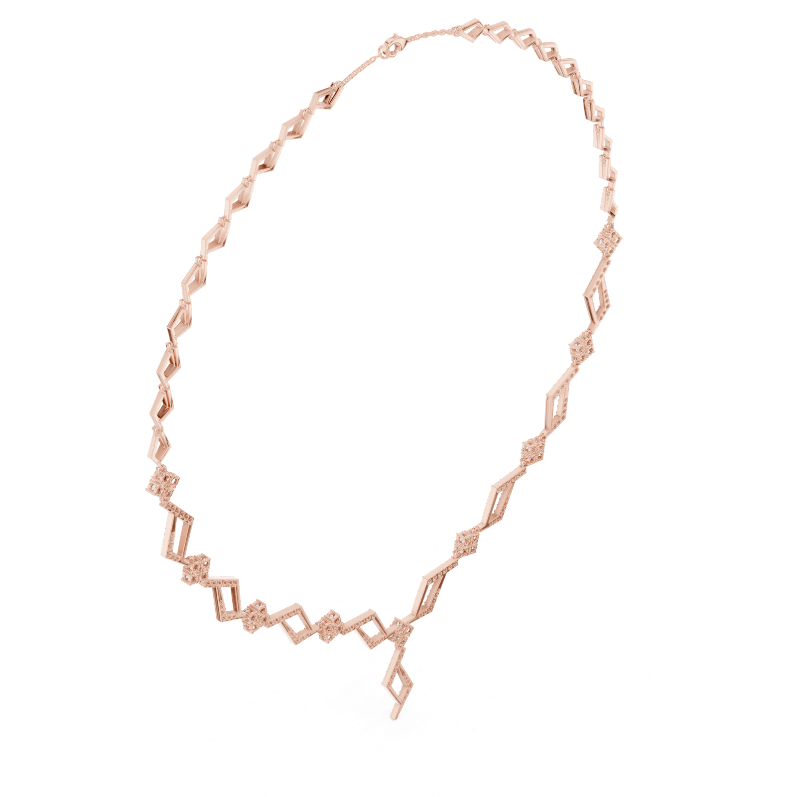 Gold Necklace SBWN (35), Rose Gold, view 2