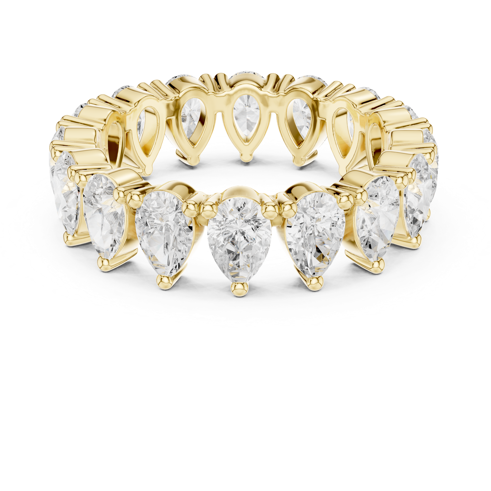 Gold Ring DDLR-620, Yellow Gold, view 4