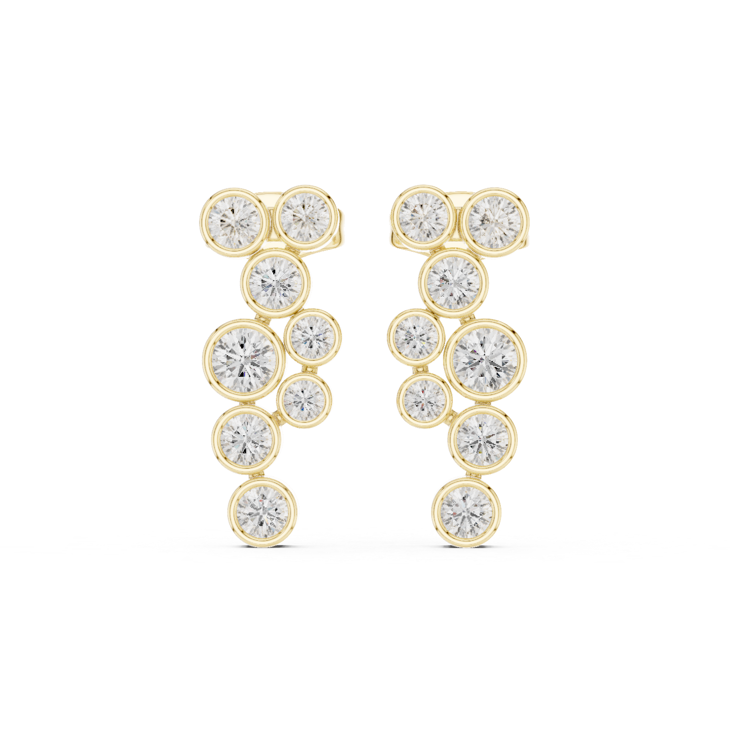 Gold Earrings SBER(52), Yellow Gold