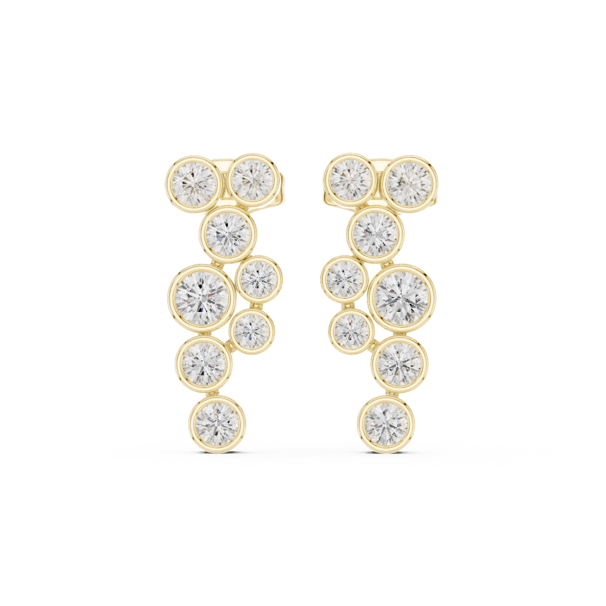 Gold Earrings SBER(52), Yellow Gold