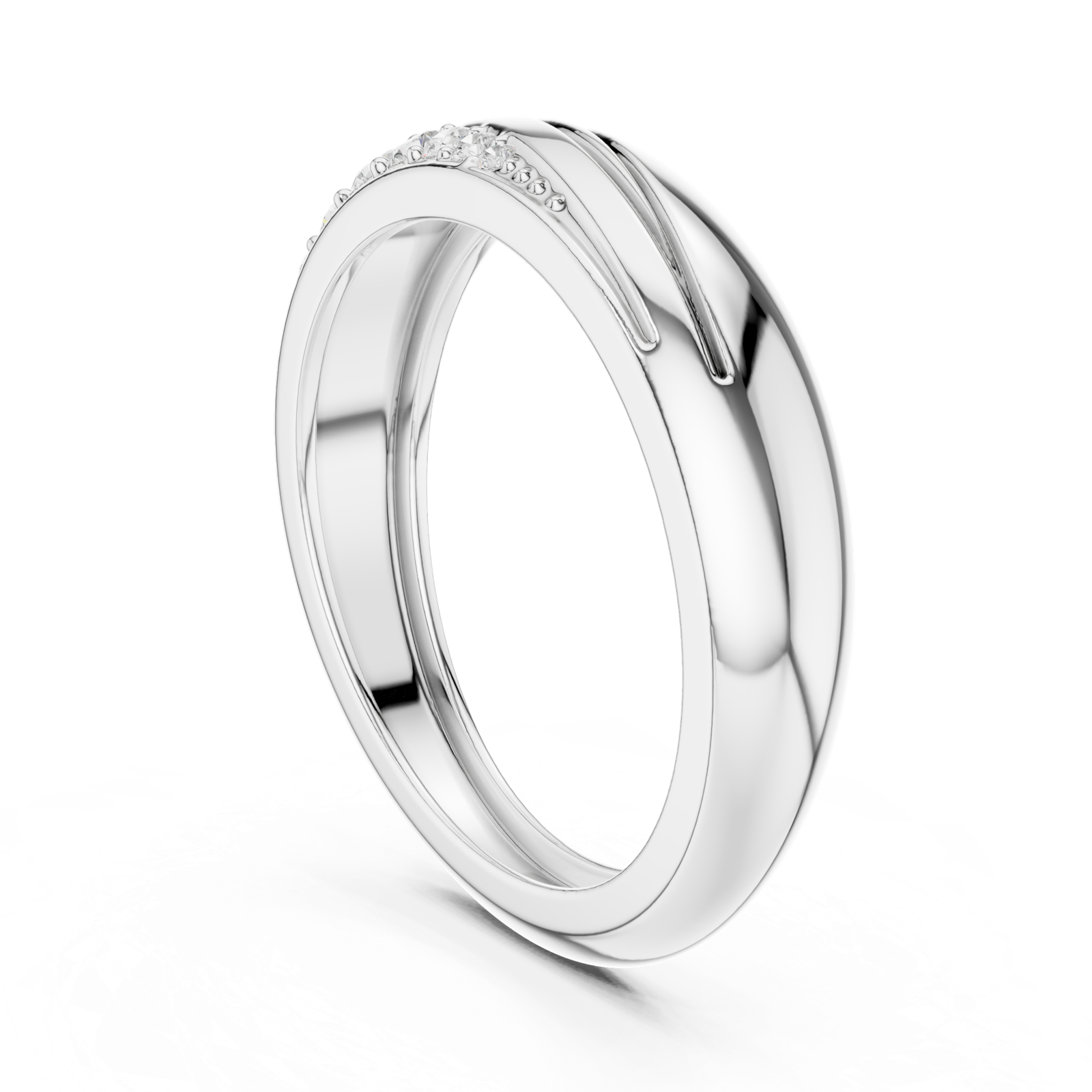 Gold Ring SBMR(14), White Gold