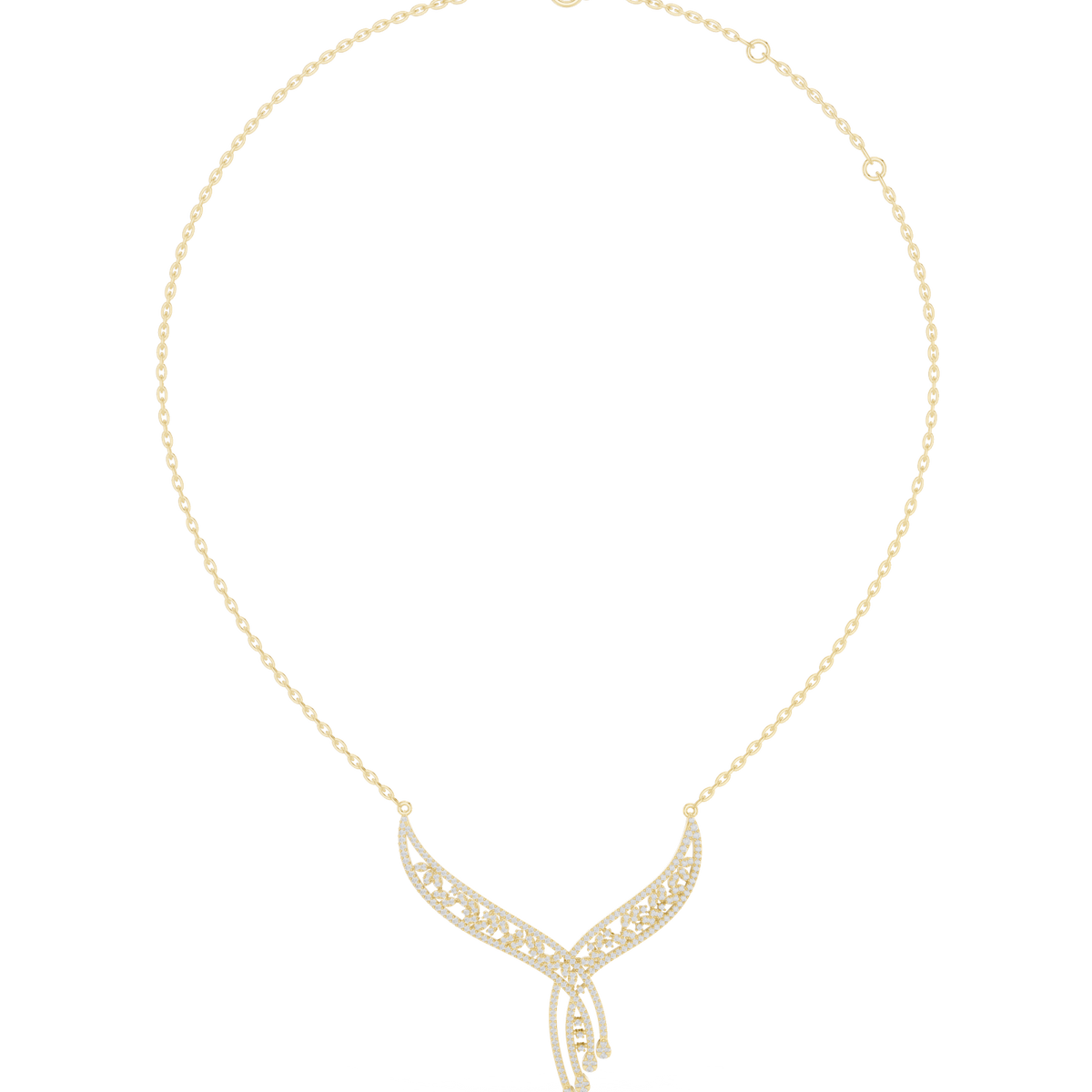 Gold Necklace SBWN (51), Yellow Gold, view 4