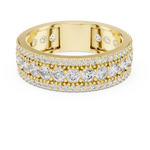 Gold Ring DDLR-224, Yellow Gold, view 4