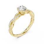 Gold Ring DDLR-589, Yellow Gold, view 2