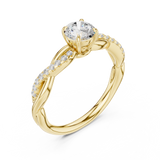 Gold Ring DDLR-589, Yellow Gold, view 2