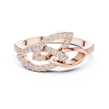 Gold Ring LR-01 (64), Rose Gold, view 4