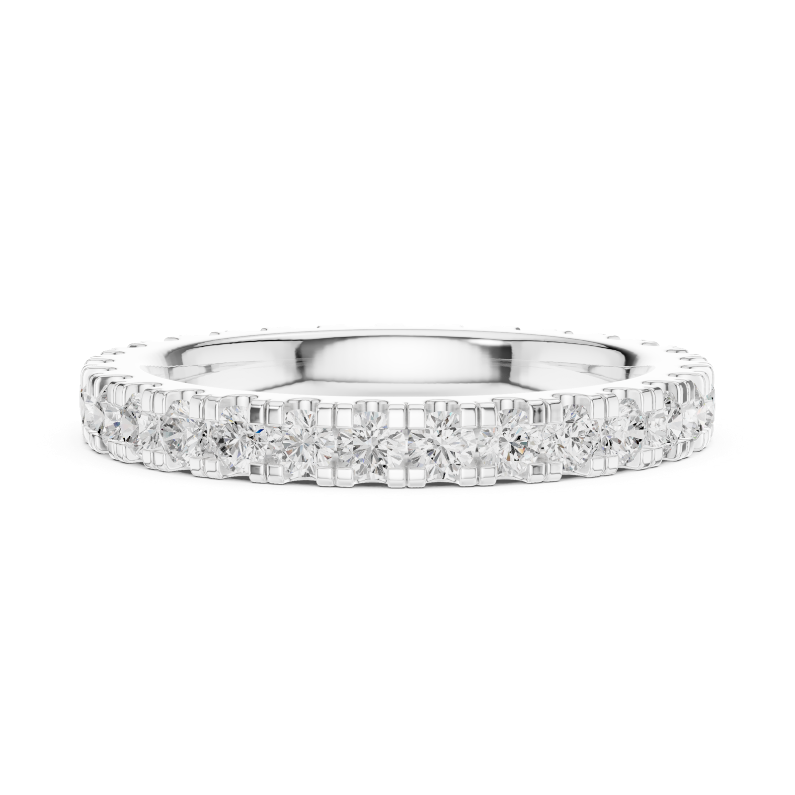 Gold Ring DDLR-605, White Gold, view 3