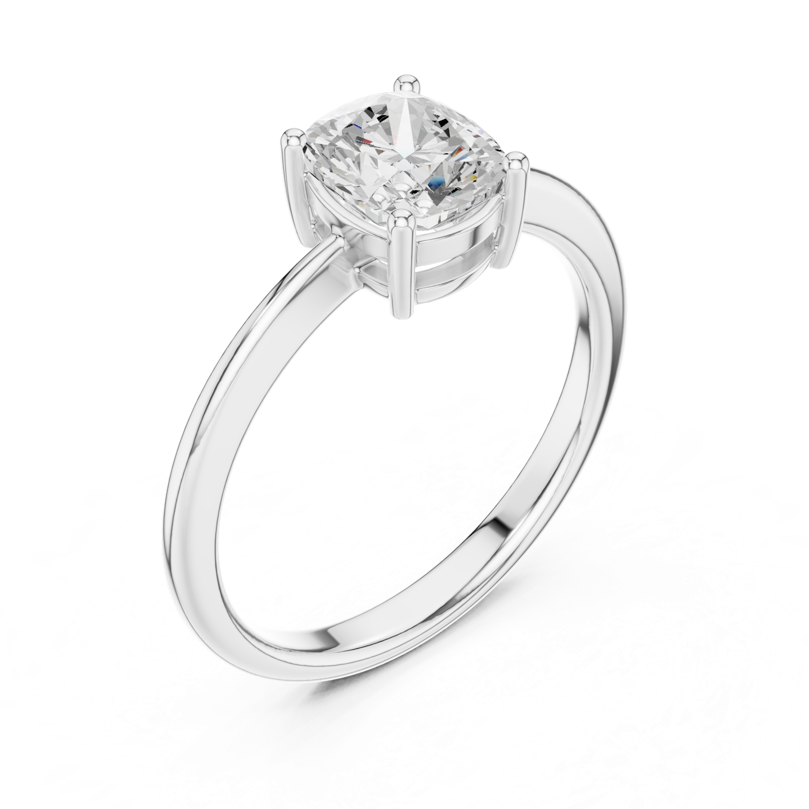 Gold Ring DDLR-501, White Gold, view 2