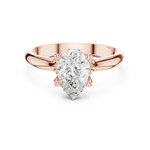 Gold Ring DDLR-1059, Rose Gold, view 4