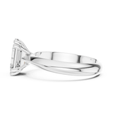 Gold Jewelry L36-8, Emerald center stone, White Gold, view 3