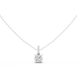 Gold Jewelry, Cushion center stone, White Gold