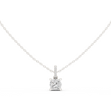 Gold Jewelry, Cushion center stone, White Gold