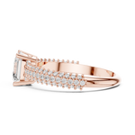 Gold Ring DDLR-1107, Rose Gold, view 3