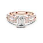 Gold Ring DDLR-712, Rose Gold, view 4