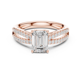 Gold Ring DDLR-712, Rose Gold, view 4