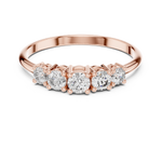 Gold Ring HLR-105, Rose Gold, view 4