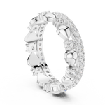 Gold Ring R30, White Gold, view 1