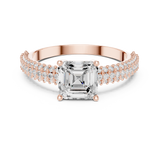 Gold Ring DDLR-1107, Rose Gold, view 4